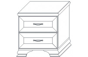 Тумба прикроватная Сиена (Бодега белый)