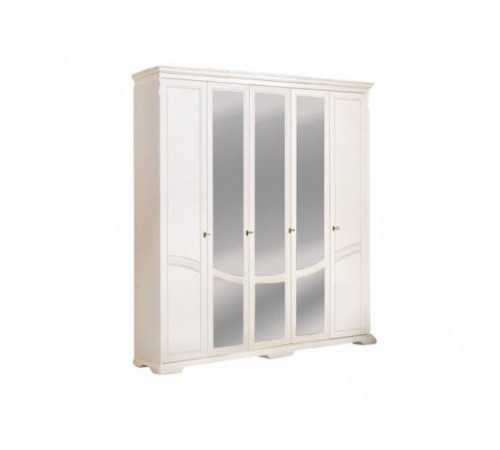 Шкаф для одежды Лика ММ-137-01/05 (белая эмаль)