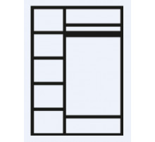 Трехстворчатый шкаф для одежды Венеция ВНШ2/3 (дуб седан)